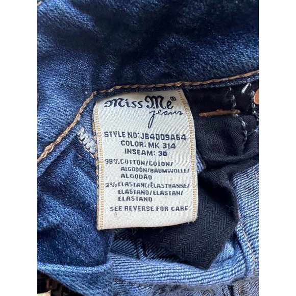 Miss Me Women's Size 29 Medium Wash Boyfriend Ankle Jeans - JB4009A54 - Picture 10 of 11